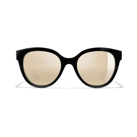 chanel butterfly sunglasses black and mirror